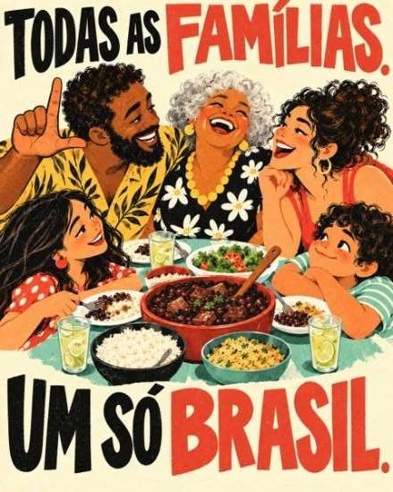 Pieza Todas as famílias, um só Brasil